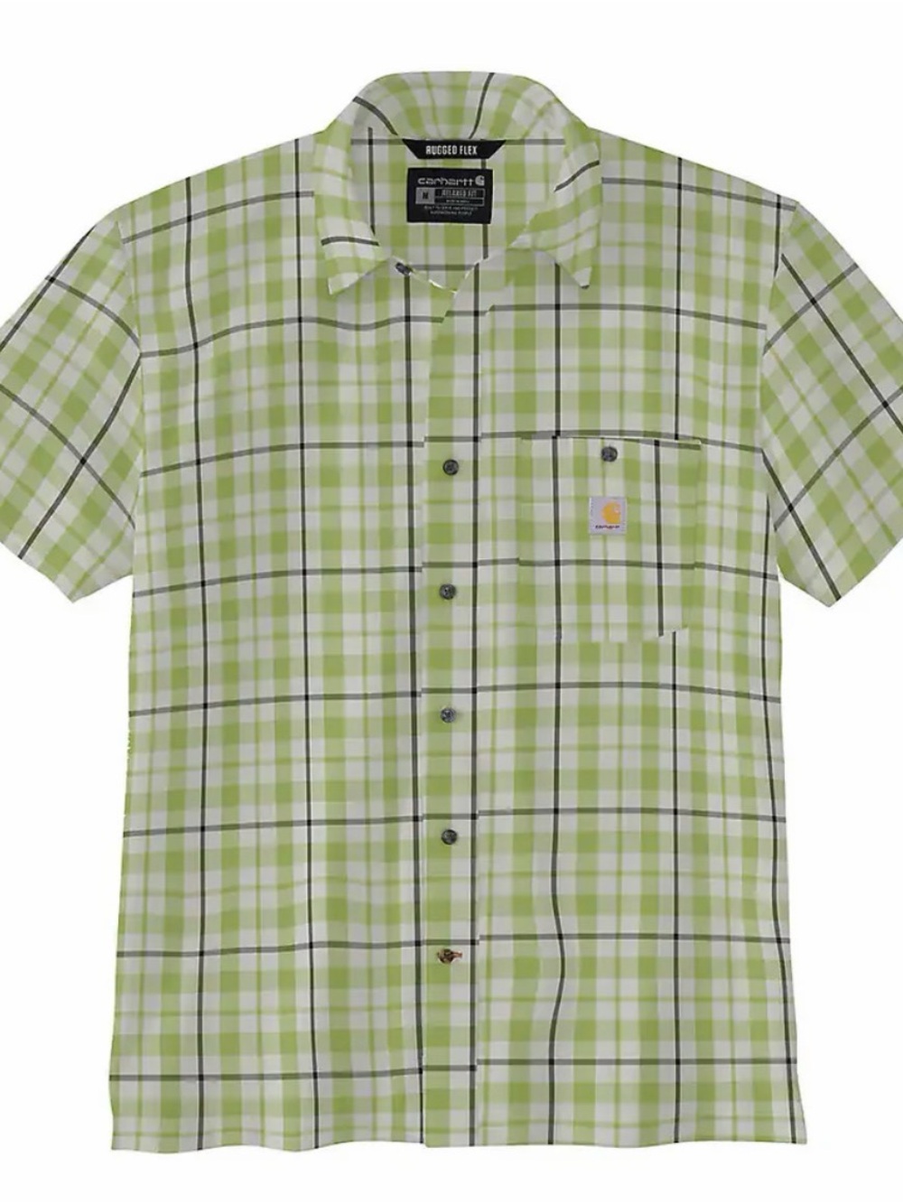 Carhartt Force Sun Defender Short-Sleeve Plaid Button-Down Shirt